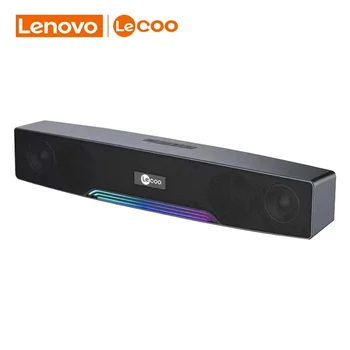 Lenovo Lecoo DS109 Bluetooth Динамик 360 Объемный Проводной Динамик С Цветной Подсветкой Компьютерная Звуковая Панель Сабвуфер Настольный Динамик 