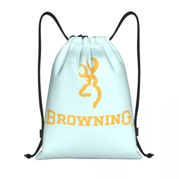 Изготовленный на заказ рюкзак с логотипом Browning на шнурке Сумки Женские мужские Легкие Спортивные сумки для спортзала для путешествий