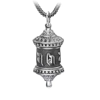 Ожерелье с подвеской Шурангама Мантра, мужские украшения, Ретро-ожерелье из шести символов буддийских Писаний, Женские Аксессуары-амулеты