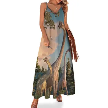 Платье без рукавов Brachiosaurus Walk, элегантные женские платья, распродажа женской летней одежды 2023